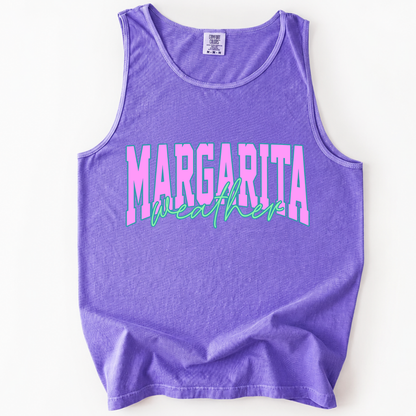 ChaoticClub Margarita Weather Distressed Tank Top