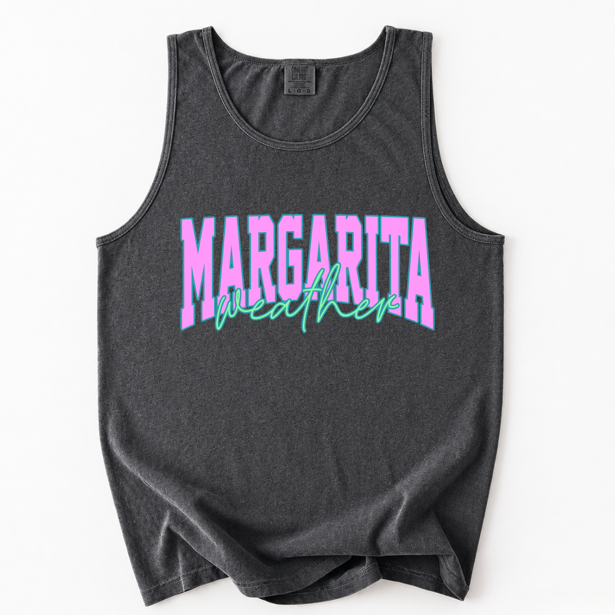 ChaoticClub Margarita Weather Distressed Tank Top