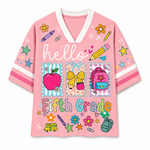 ChaoticClub Hello Kindergarten Pre-K 1st 2d 3d 4th 5th Grade Mesh Jersey