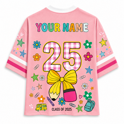 ChaoticClub Hello Kindergarten Pre-K 1st 2d 3d 4th 5th Grade Mesh Jersey