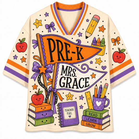 Chaotic Club Halloween Teacher School Spirit Teacher Mesh Jersey