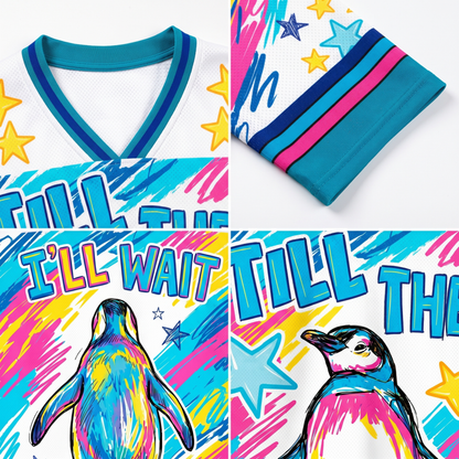 ChaoticClub Till Then Penguin Crayon Mesh Jersey