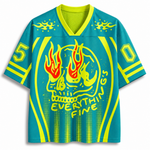 ChaoticClub Everything Is Fine It's Fine Neon Summer Mesh Jersey