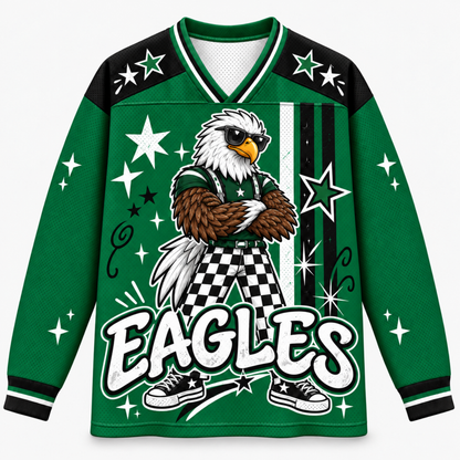 Chaotic Club Cool Mascot Game Day Long Sleeve Jersey