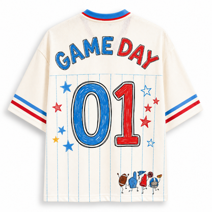 Chaotic Club Football Characters Game Day Tailgate Mesh Jersey