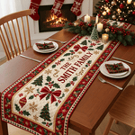 Chaotic Club Custom Family Name Christmas Quilt Table Runner