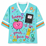 ChaoticClub Happy To See Your Face Back to School Mesh Jersey