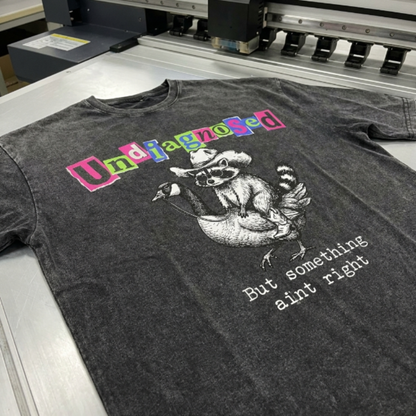 ChaoticClub Undiagnosed Raccoon Washed T-Shirt