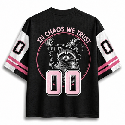 ChaoticClub Off To Commit Tomfoolery Raccoon Mesh Jersey