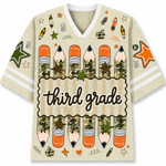 Chaotic Club Preppy Camo Back To School Pencil  Mesh Jersey