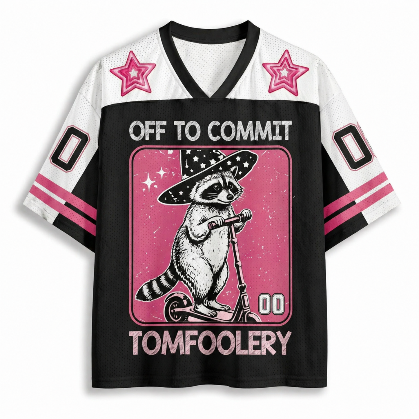 ChaoticClub Off To Commit Tomfoolery Raccoon Mesh Jersey