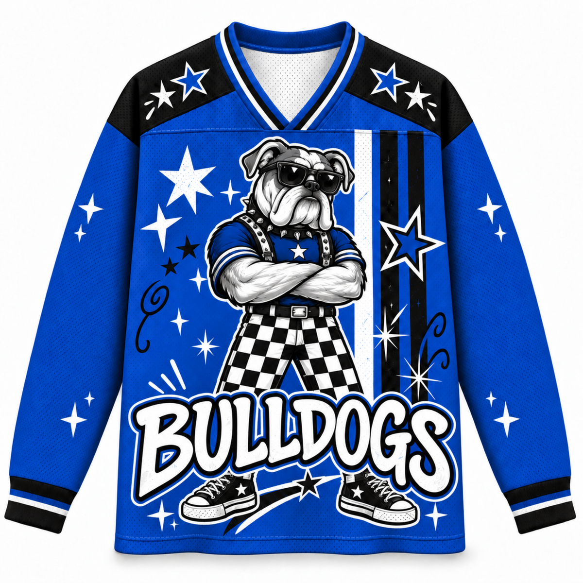 Chaotic Club Cool Mascot Game Day Long Sleeve Jersey