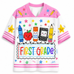 ChaoticClub Cute School Supplies Back To School Mesh Jersey