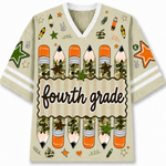 Chaotic Club Preppy Camo Back To School Pencil  Mesh Jersey