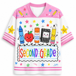 ChaoticClub Cute School Supplies Back To School Mesh Jersey