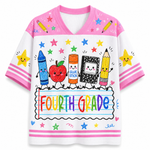 ChaoticClub Cute School Supplies Back To School Mesh Jersey