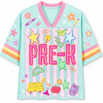 ChaoticClub Striped Custom Back To School Love Mesh Jersey