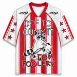 ChaoticClub Off To Commit Tomfoolery Raccoon On Skateboard Mesh Jersey