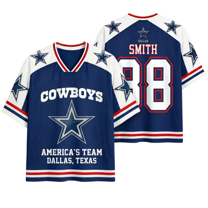 ChaoticClub Personalized Cowboys Dallas Mesh Jersey