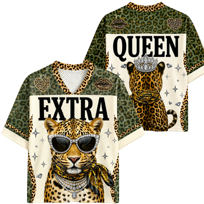 ChaoticClub Extra Boujee Leopard Mesh Jersey