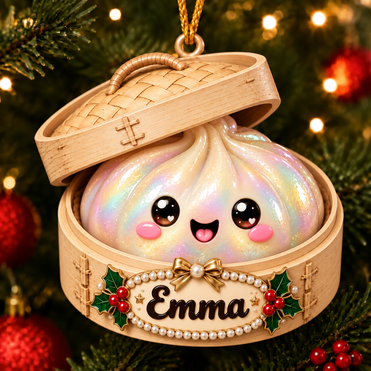Chaotic Club Personalized Christmas Dumpling Ornament