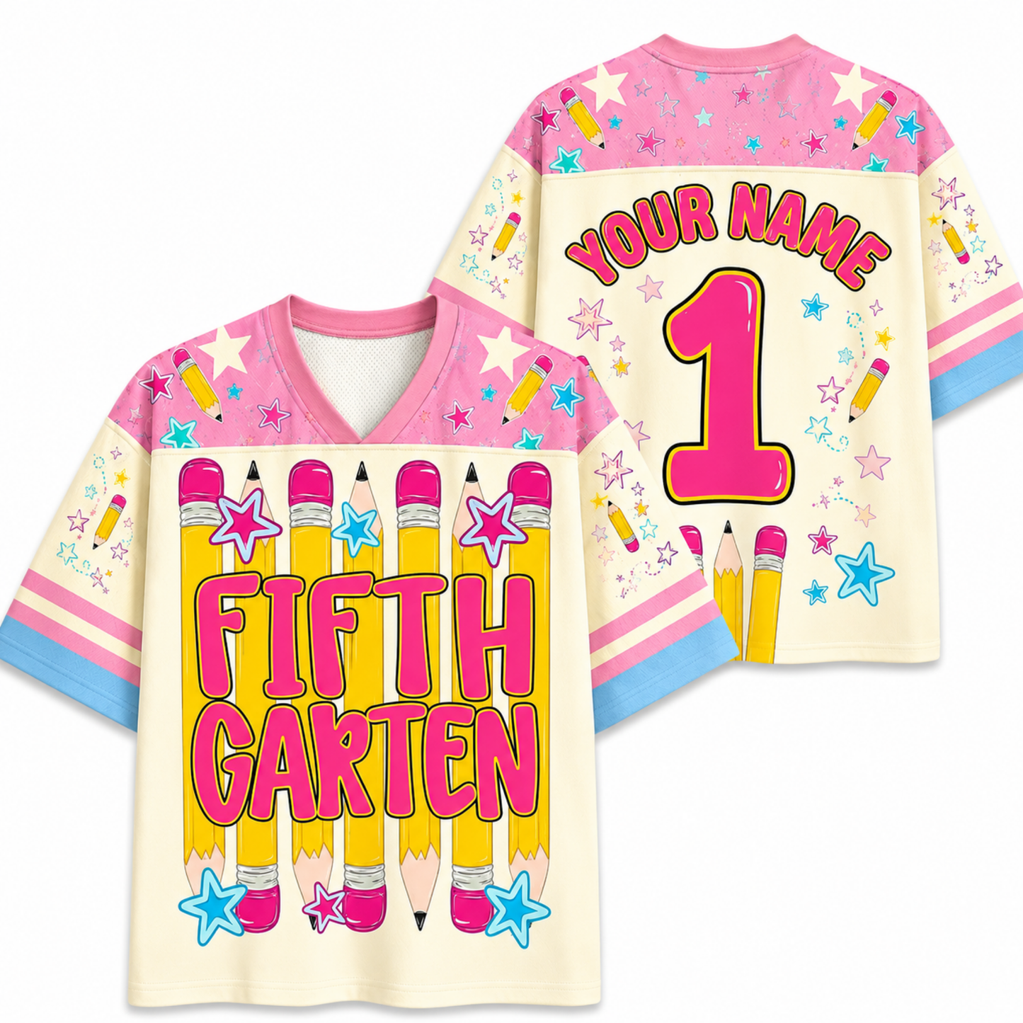 ChaoticClub Stripes Pencil Pink Gingham Grade Mesh Jersey