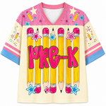 ChaoticClub Stripes Pencil Pink Gingham Grade Mesh Jersey