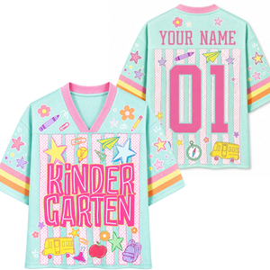 Chaotic Club Striped Custom Back To School Love Mesh Jersey