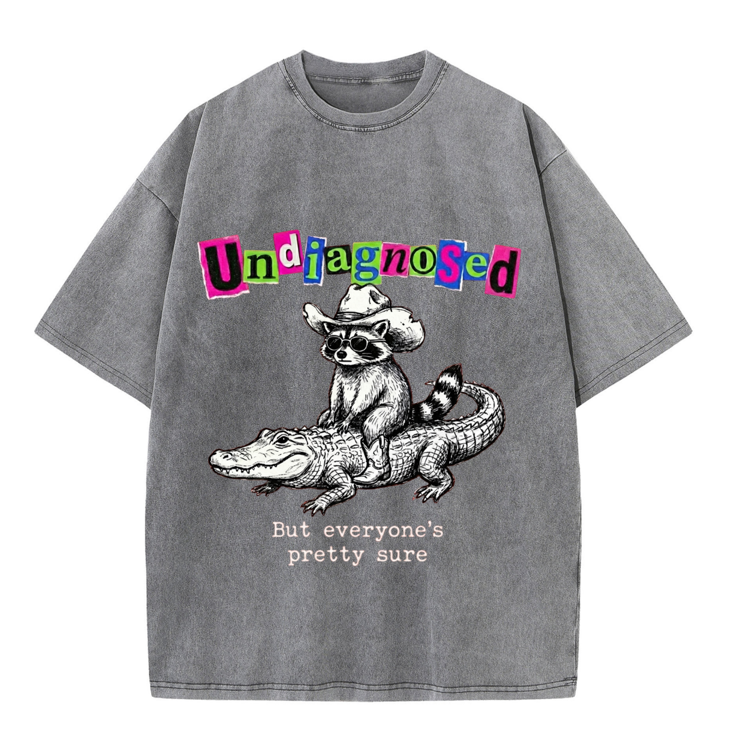 ChaoticClub Undiagnosed Raccoon Washed T-Shirt