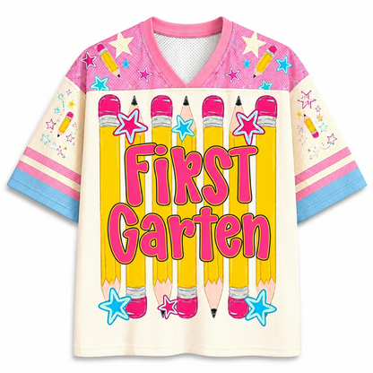 ChaoticClub Stripes Pencil Pink Gingham Grade Mesh Jersey
