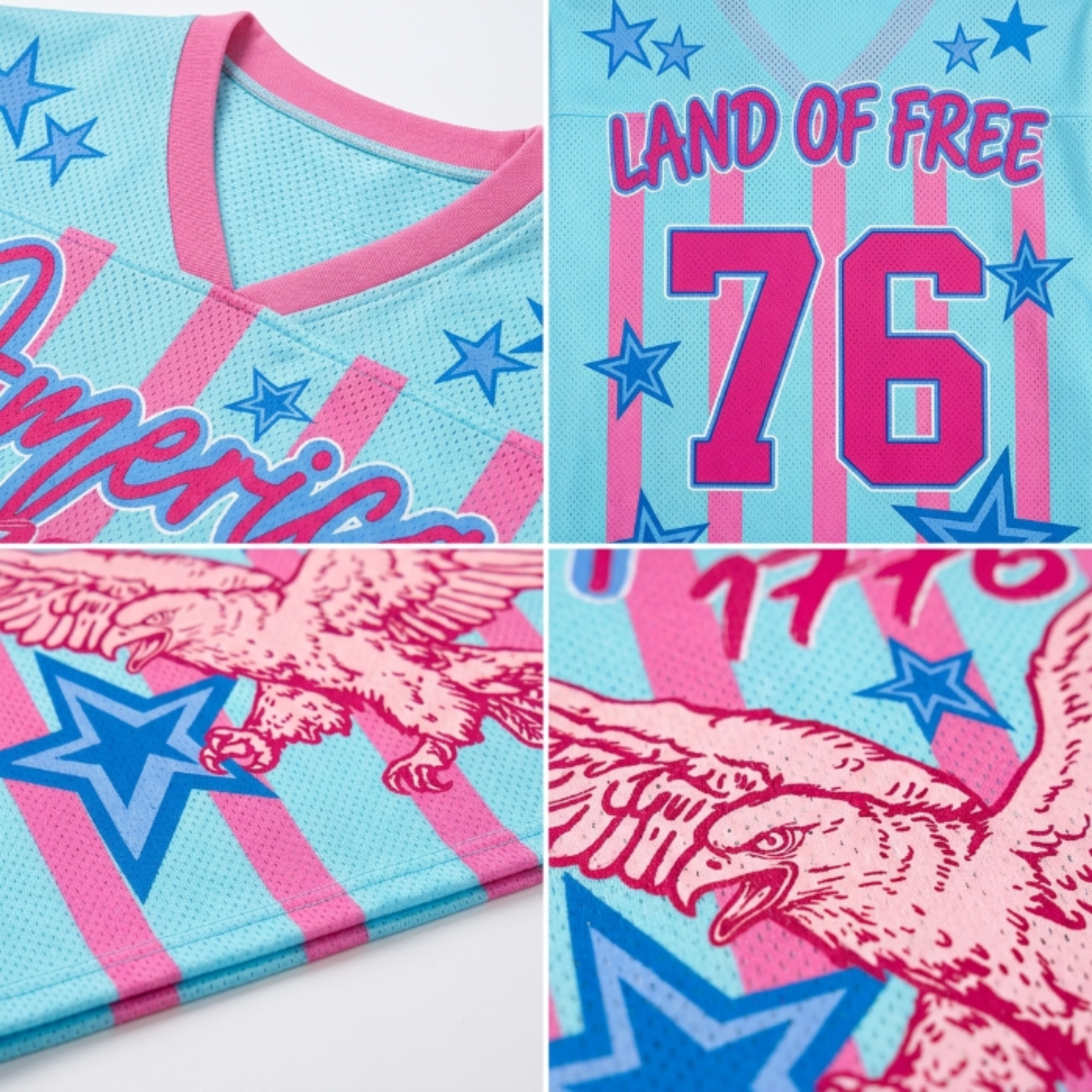 ChaoticClub 4th Of July Eagle Mesh Jersey