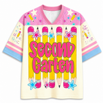 ChaoticClub Stripes Pencil Pink Gingham Grade Mesh Jersey
