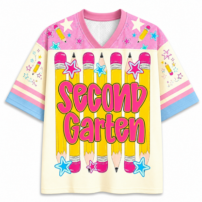 ChaoticClub Stripes Pencil Pink Gingham Grade Mesh Jersey