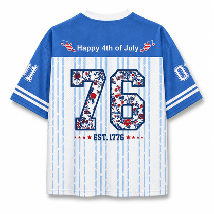 ChaoticClub 1776 USA Floral Mesh Jersey