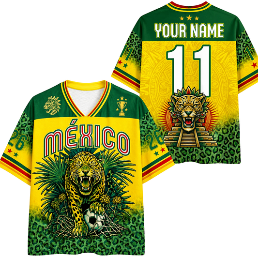 ChaoticClub Mexico Jaguar Personalized  Mesh Jersey