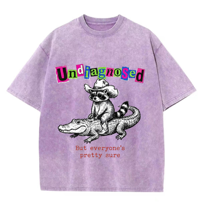 ChaoticClub Undiagnosed Raccoon Washed T-Shirt