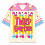 ChaoticClub Stripes Pencil Pink Gingham Grade Mesh Jersey