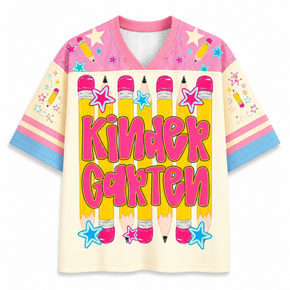 ChaoticClub Stripes Pencil Pink Gingham Grade Mesh Jersey