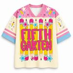 ChaoticClub Stripes Pencil Pink Gingham Grade Mesh Jersey