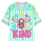 ChaoticClub Bee Kind Striped Mesh Jersey