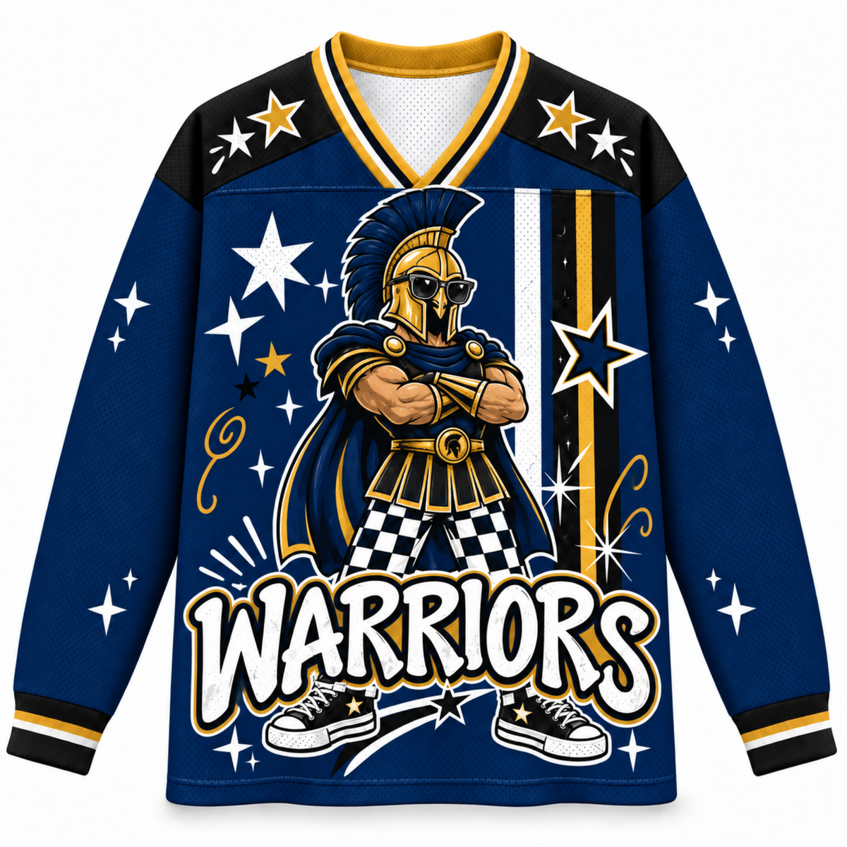 Chaotic Club Cool Mascot Game Day Long Sleeve Jersey