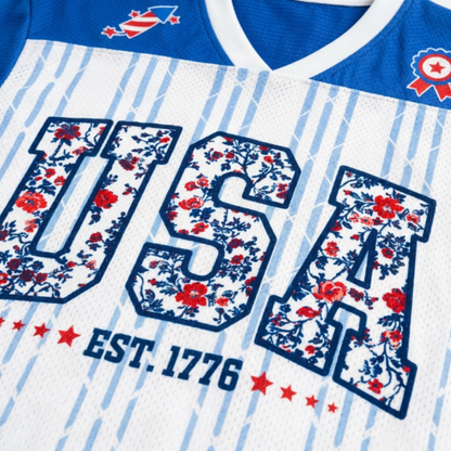 ChaoticClub 1776 USA Floral Mesh Jersey