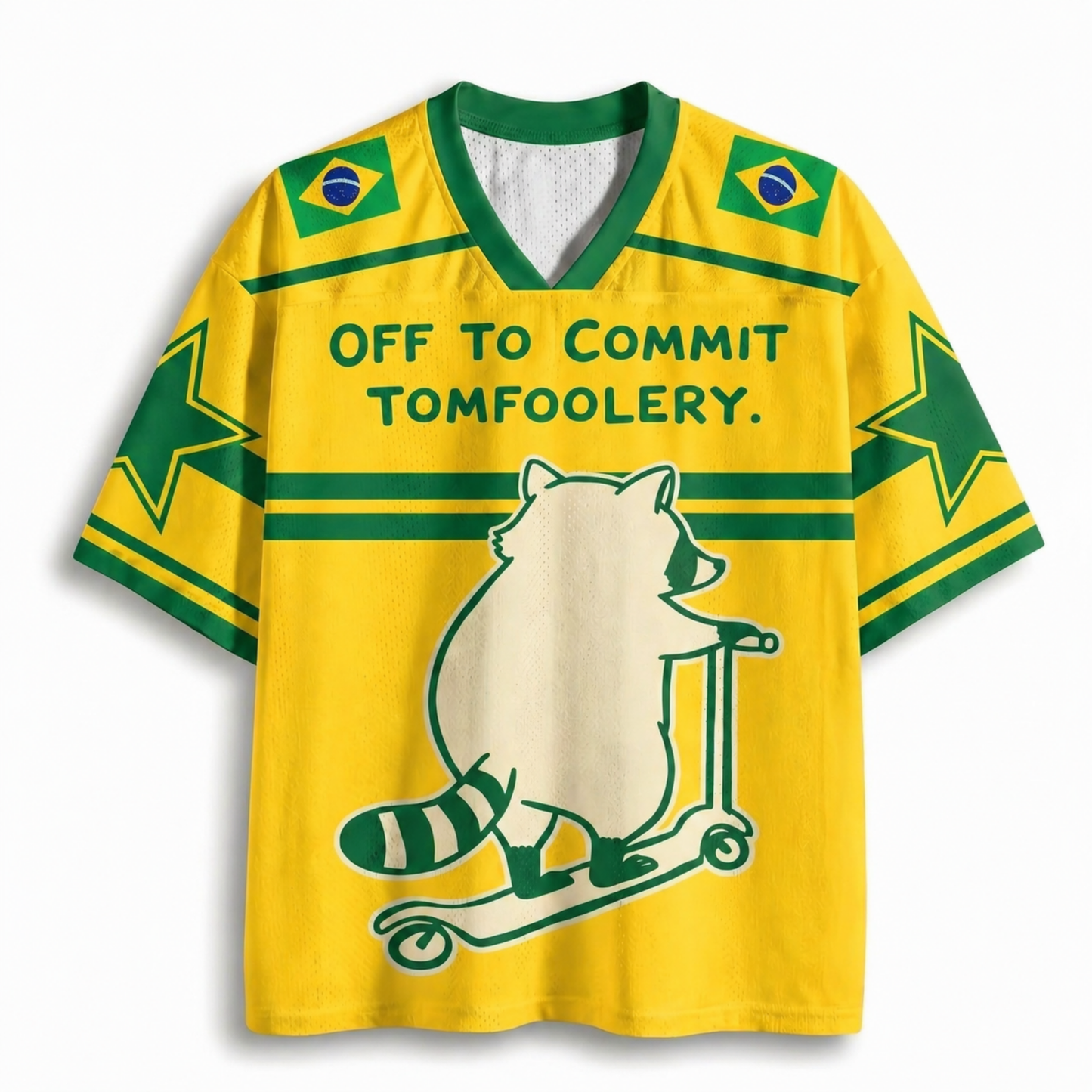 ChaoticClub Off To Commit Tomfoolery Brazil Mesh Jersey