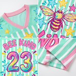 ChaoticClub Bee Kind Striped Mesh Jersey