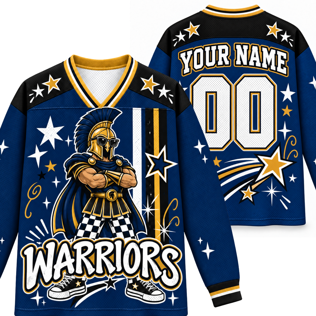 Chaotic Club Cool Mascot Game Day Long Sleeve Jersey