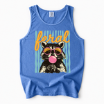 ChaoticClub Striped Feral Summer Raccoon Tank Top