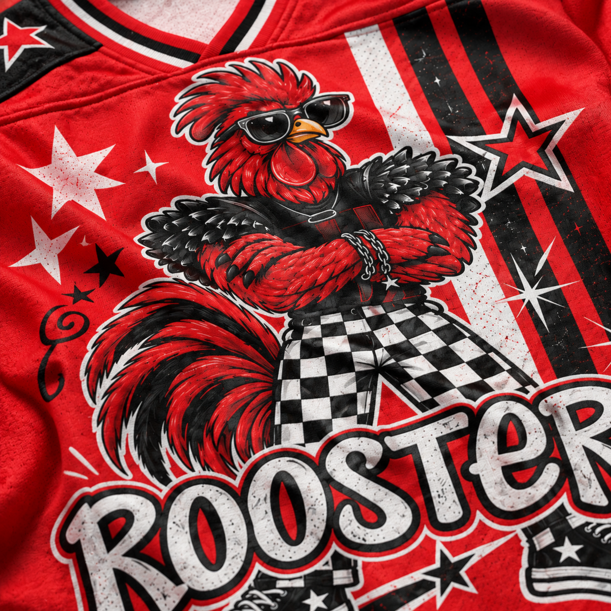 Chaotic Club Cool Mascot Game Day Long Sleeve Jersey