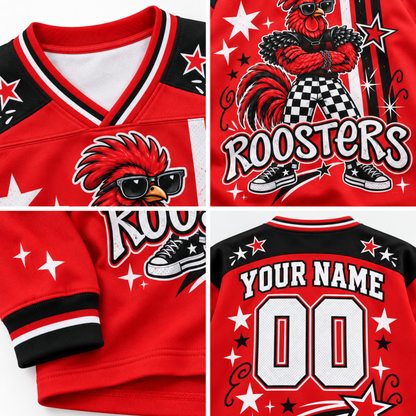 Chaotic Club Cool Mascot Game Day Long Sleeve Jersey