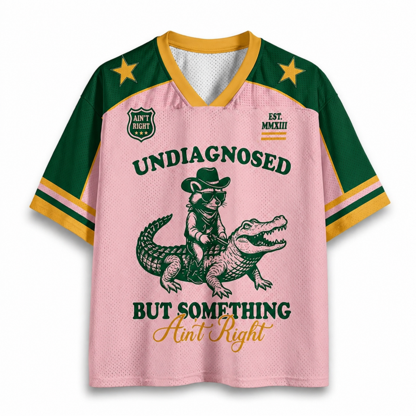 ChaoticClub Undiagnosed Raccoon Pink Mesh Jersey