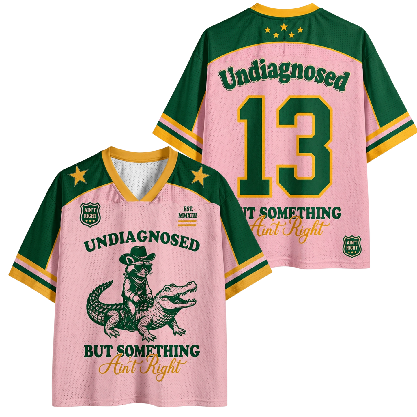 ChaoticClub Undiagnosed Raccoon Pink Mesh Jersey